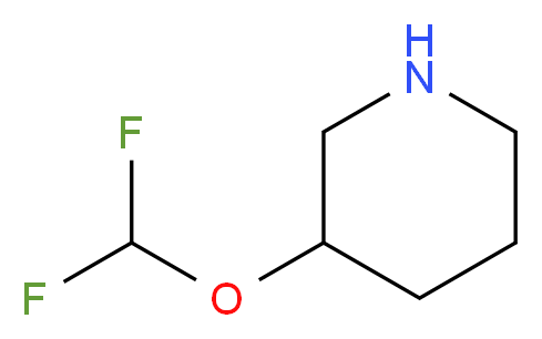 3-(difluoromethoxy)piperidine_Molecular_structure_CAS_)