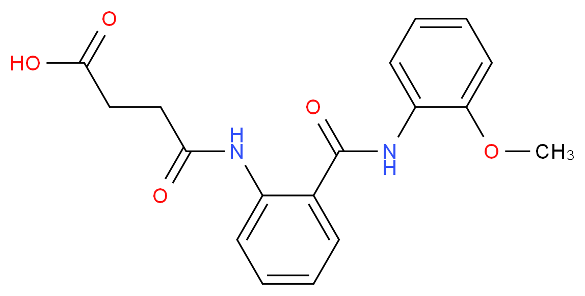 N-[2-(2-Methoxy-phenylcarbamoyl)-phenyl]-succinamic acid_Molecular_structure_CAS_)