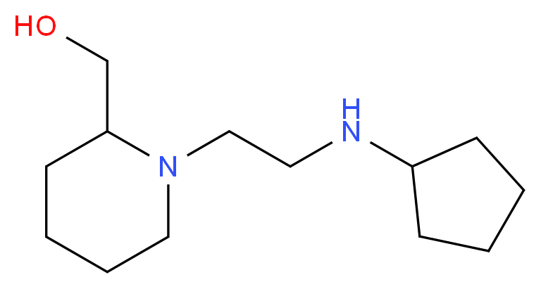 {1-[2-(cyclopentylamino)ethyl]piperidin-2-yl}methanol_Molecular_structure_CAS_)