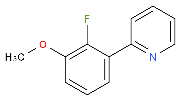 2-(2-fluoro-3-methoxyphenyl)pyridine_Molecular_structure_CAS_)