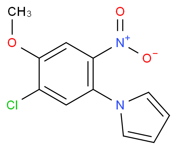 1-(5-Chloro-4-methoxy-2-nitrophenyl)-1H-pyrrole_Molecular_structure_CAS_)