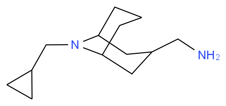 [9-(cyclopropylmethyl)-9-azabicyclo[3.3.1]nonan-3-yl]methanamine_Molecular_structure_CAS_)