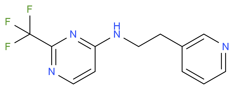 N-(2-pyridin-3-ylethyl)-2-(trifluoromethyl)pyrimidin-4-amine_Molecular_structure_CAS_)