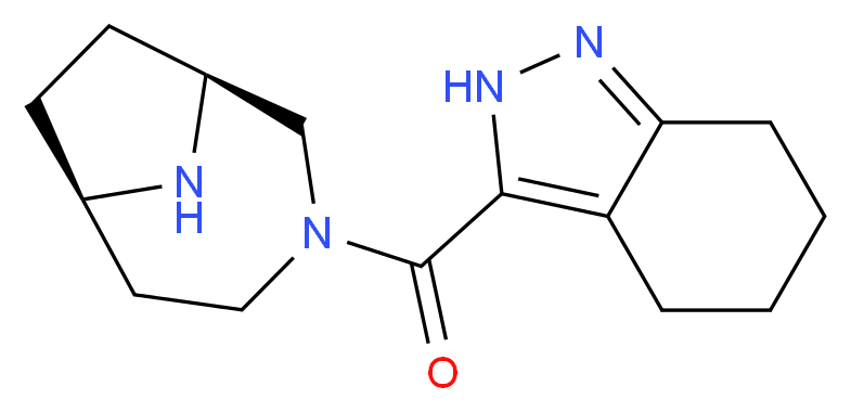 3-[(1S*,6R*)-3,9-diazabicyclo[4.2.1]non-3-ylcarbonyl]-4,5,6,7-tetrahydro-2H-indazole_Molecular_structure_CAS_)