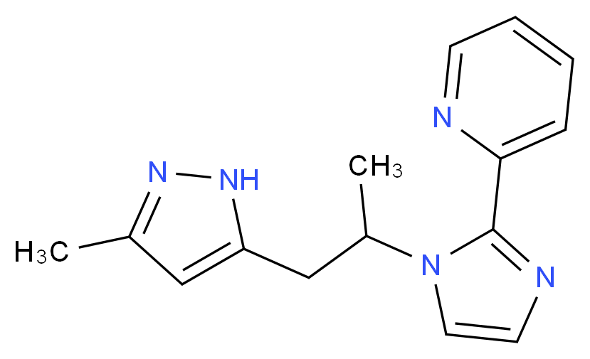 2-{1-[1-methyl-2-(3-methyl-1H-pyrazol-5-yl)ethyl]-1H-imidazol-2-yl}pyridine_Molecular_structure_CAS_)
