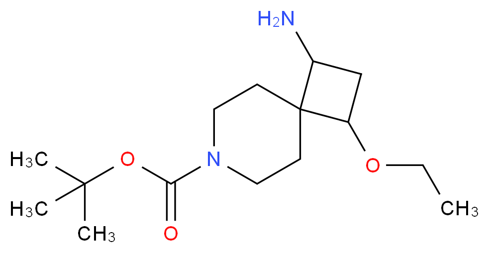 tert-butyl 1-amino-3-ethoxy-7-azaspiro[3.5]nonane-7-carboxylate_Molecular_structure_CAS_)