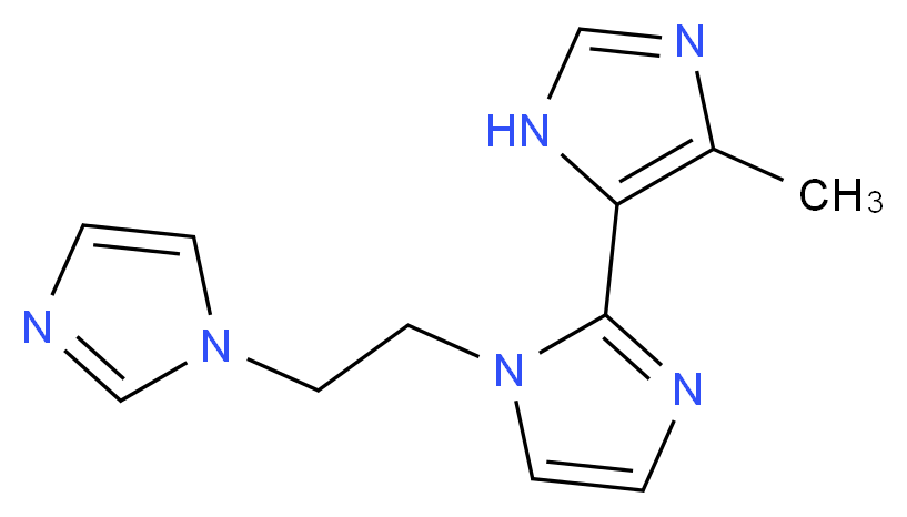 1-[2-(1H-imidazol-1-yl)ethyl]-5'-methyl-1H,3'H-2,4'-biimidazole_Molecular_structure_CAS_)