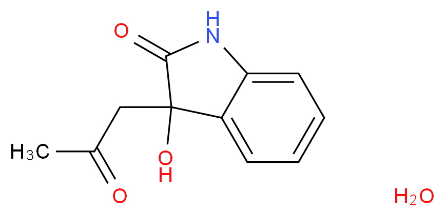 3-hydroxy-3-(2-oxopropyl)indolin-2-one hydrate_Molecular_structure_CAS_)
