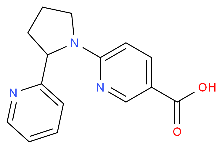 6-(2-Pyridin-2-ylpyrrolidin-1-yl)nicotinic acid_Molecular_structure_CAS_904817-33-0)