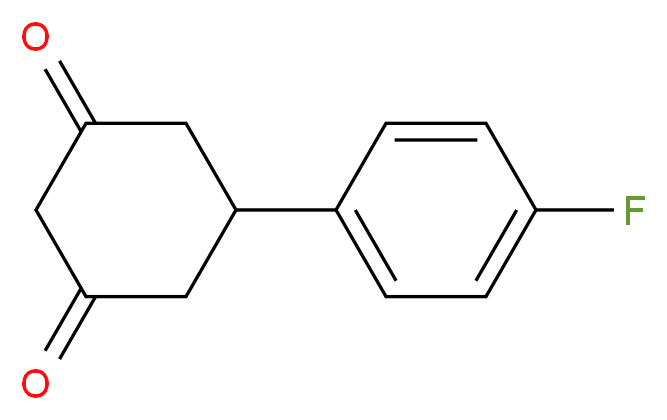 5-(4-Fluorophenyl)cyclohexane-1,3-dione_Molecular_structure_CAS_55579-72-1)