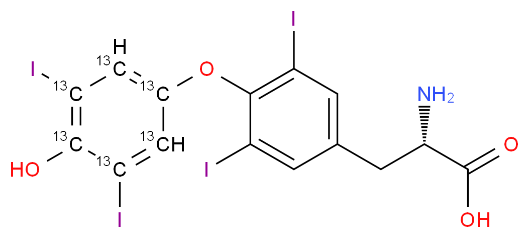 Thyroxine-13C6_Molecular_structure_CAS_)