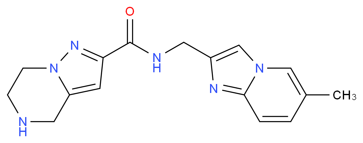 N-[(6-methylimidazo[1,2-a]pyridin-2-yl)methyl]-4,5,6,7-tetrahydropyrazolo[1,5-a]pyrazine-2-carboxamide_Molecular_structure_CAS_)
