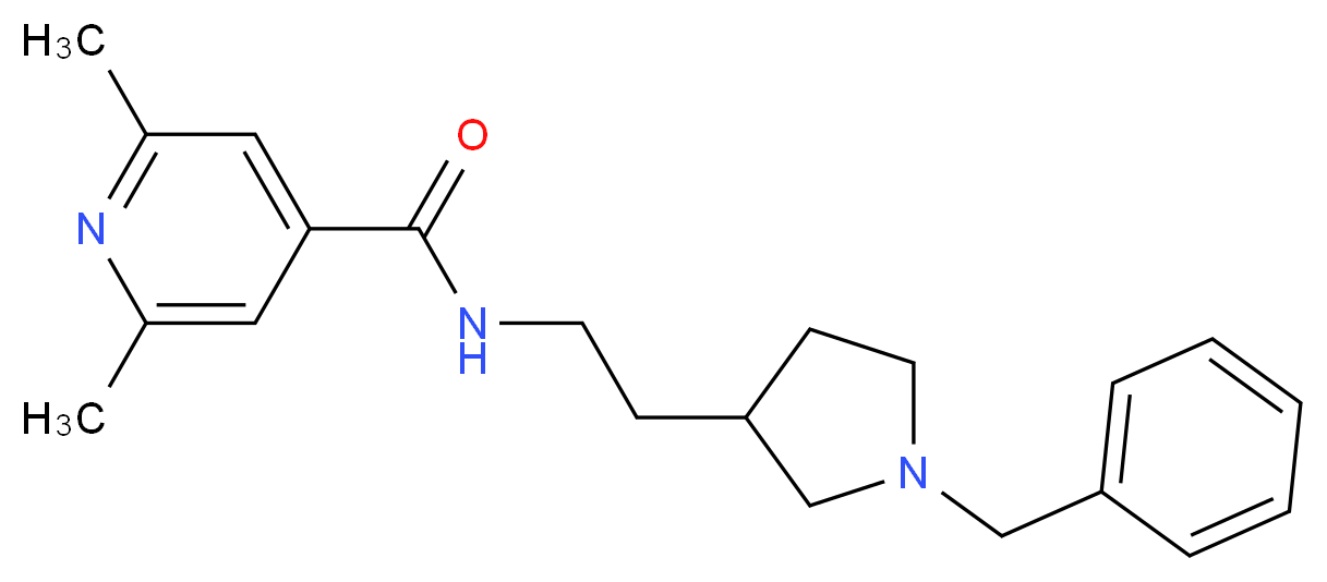 N-[2-(1-benzylpyrrolidin-3-yl)ethyl]-2,6-dimethylisonicotinamide_Molecular_structure_CAS_)