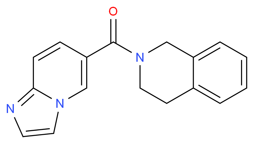 2-(imidazo[1,2-a]pyridin-6-ylcarbonyl)-1,2,3,4-tetrahydroisoquinoline_Molecular_structure_CAS_)