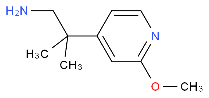 2-(2-methoxypyridin-4-yl)-2-methylpropan-1-amine_Molecular_structure_CAS_1060807-35-3)