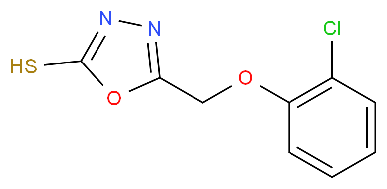 5-(2-Chloro-phenoxymethyl)-[1,3,4]oxadiazole-2-thiol_Molecular_structure_CAS_58695-63-9)