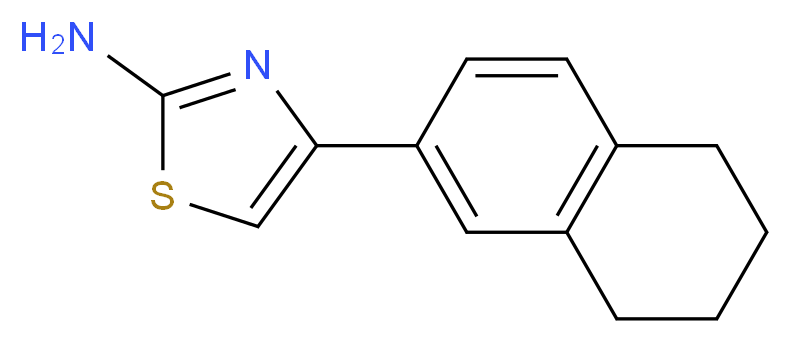 2-Amino-4-(5,6,7,8-tetrahydro-2-naphthyl)thiazole_Molecular_structure_CAS_87999-04-0)
