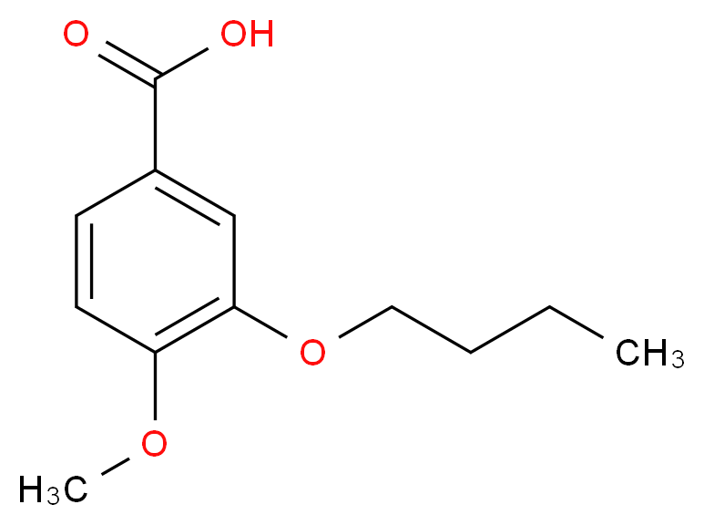 3-Butoxy-4-methoxybenzoic acid_Molecular_structure_CAS_66924-20-7)