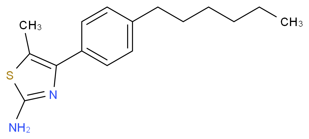 4-(4-hexylphenyl)-5-methyl-1,3-thiazol-2-amine_Molecular_structure_CAS_)