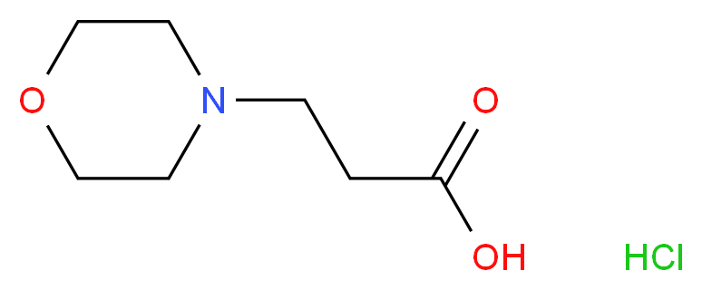 3-(morpholin-4-yl)propanoic acid hydrochloride_Molecular_structure_CAS_)