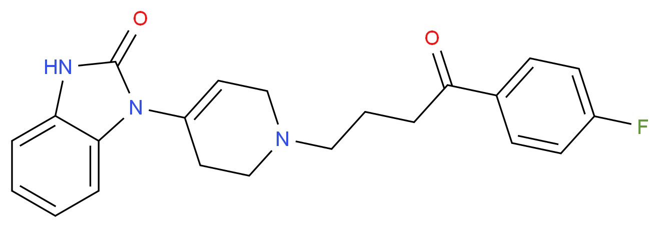 1-(1-(3-(p-fluorobenzoyl)propyl)-1,2,3,6-tetrahydro-4-pyridyl)-2-benzimidazolinone_Molecular_structure_CAS_548-73-2)