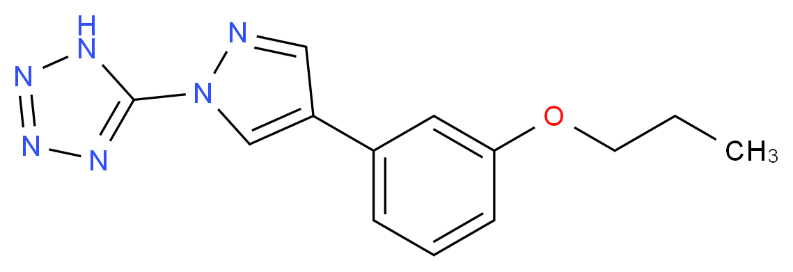 5-[4-(3-propoxyphenyl)-1H-pyrazol-1-yl]-1H-tetrazole_Molecular_structure_CAS_)
