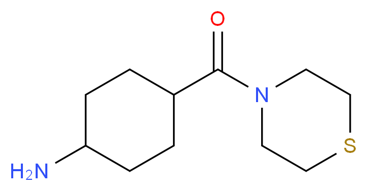 4-[(thiomorpholin-4-yl)carbonyl]cyclohexan-1-amine_Molecular_structure_CAS_)