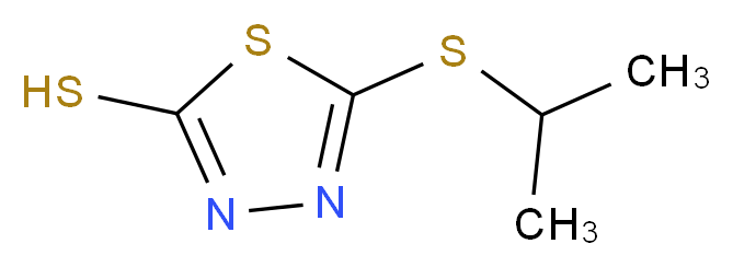 5-(isopropylthio)-1,3,4-thiadiazole-2-thiol_Molecular_structure_CAS_62868-67-1)