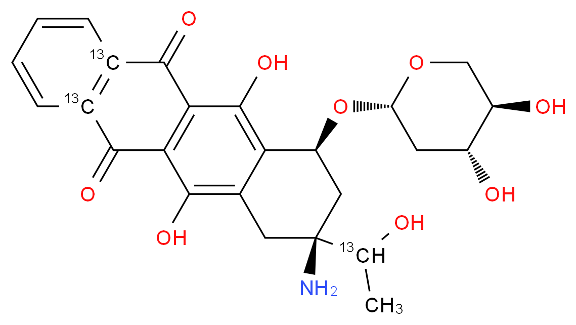 Amrubicinol-13C3 (Mixture of Diastereomers)_Molecular_structure_CAS_)