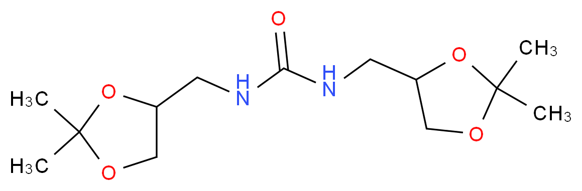1,3-Bis[(2,2-dimethyl-1,3-dioxolan-4-yl)methyl]urea_Molecular_structure_CAS_159390-20-2)