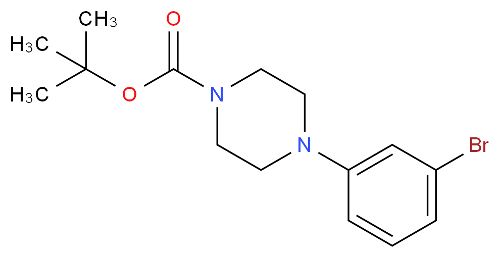 4-(3-Bromophenyl)piperazine, N1-BOC protected_Molecular_structure_CAS_327030-39-7)