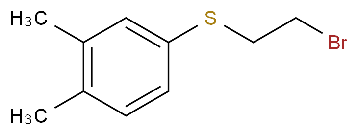 2-bromoethyl 3,4-dimethylphenyl sulfide_Molecular_structure_CAS_)