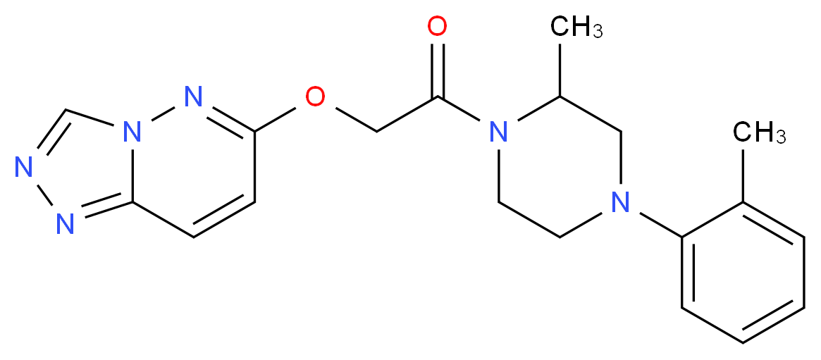 6-{2-[2-methyl-4-(2-methylphenyl)-1-piperazinyl]-2-oxoethoxy}[1,2,4]triazolo[4,3-b]pyridazine_Molecular_structure_CAS_)
