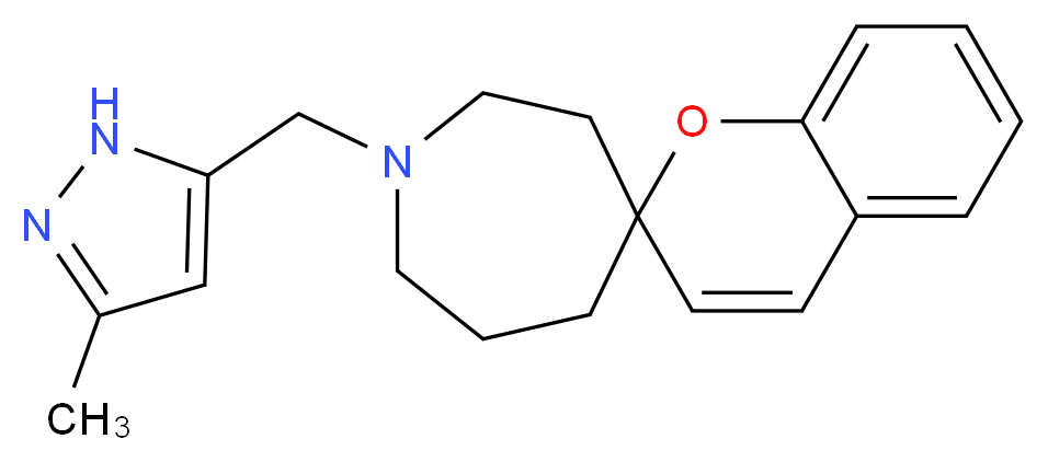 1-[(3-methyl-1H-pyrazol-5-yl)methyl]spiro[azepane-4,2'-chromene]_Molecular_structure_CAS_)