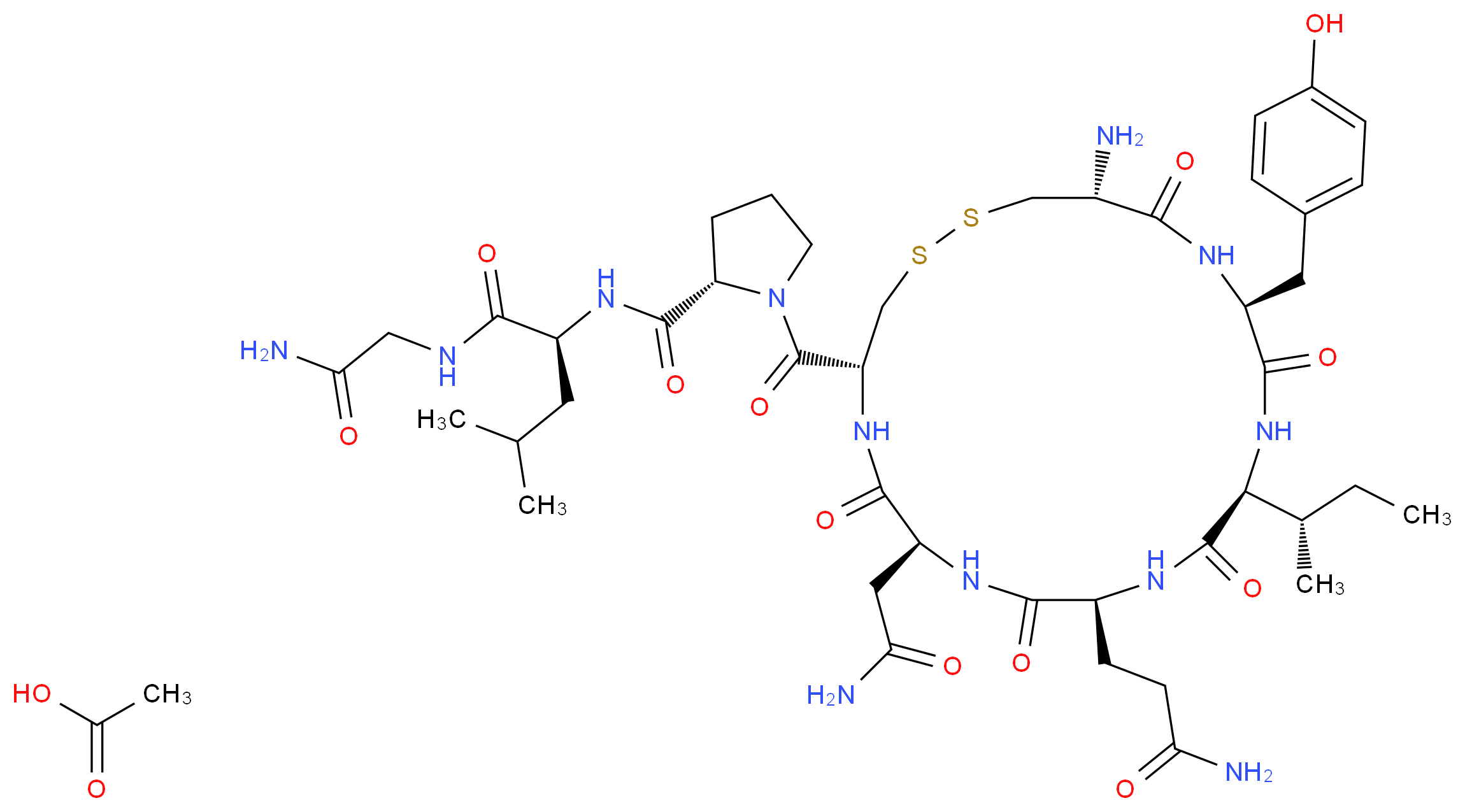 Oxytocin Acetate_Molecular_structure_CAS_6233-83-6)