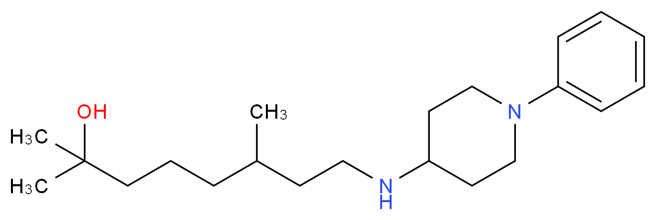 2,6-dimethyl-8-[(1-phenyl-4-piperidinyl)amino]-2-octanol_Molecular_structure_CAS_)