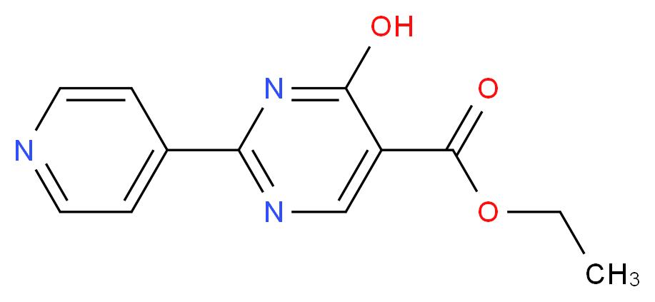 Ethyl 4-hydroxy-2-(pyridin-4-yl)pyrimidine-5-carboxylate_Molecular_structure_CAS_)