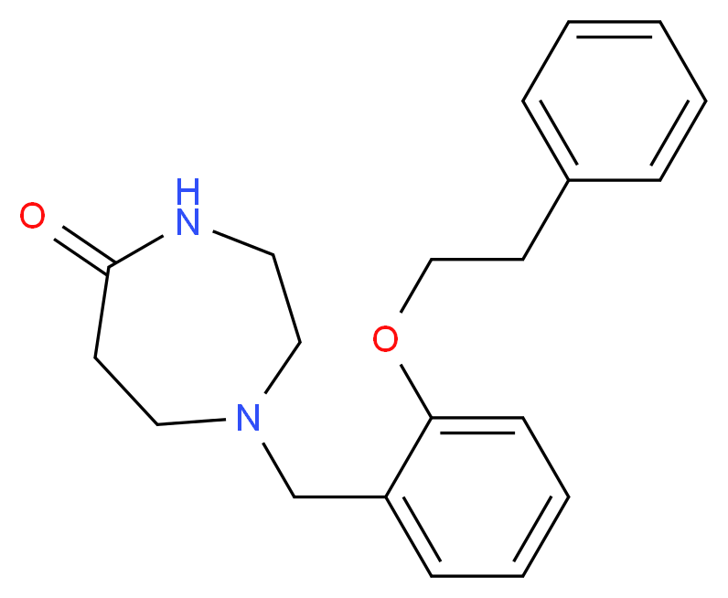 1-[2-(2-phenylethoxy)benzyl]-1,4-diazepan-5-one_Molecular_structure_CAS_)