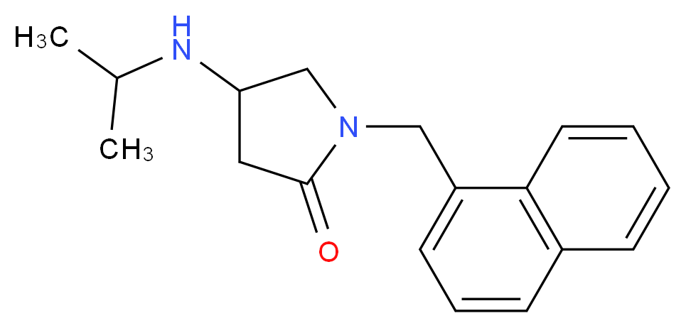 4-(isopropylamino)-1-(1-naphthylmethyl)-2-pyrrolidinone_Molecular_structure_CAS_)