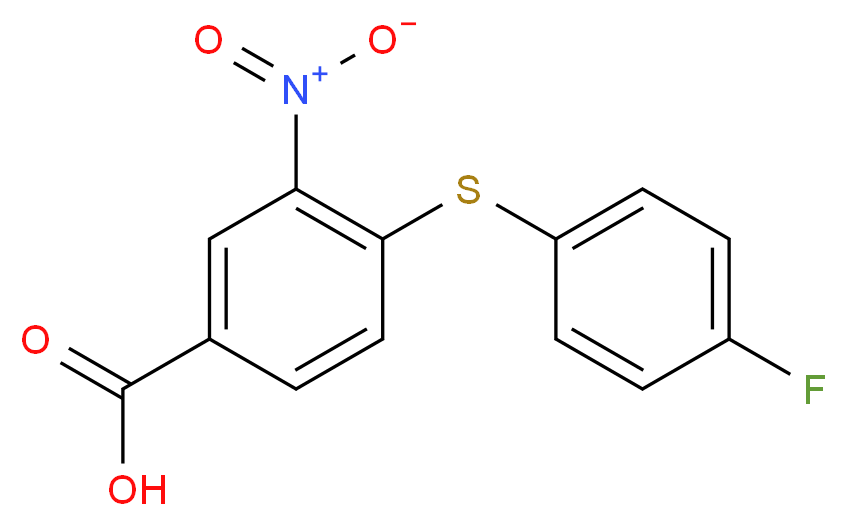 4-(4-Fluoro-phenylsulfanyl)-3-nitro-benzoic acid_Molecular_structure_CAS_)