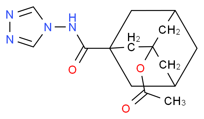 3-[(4H-1,2,4-triazol-4-ylamino)carbonyl]-1-adamantyl acetate_Molecular_structure_CAS_)