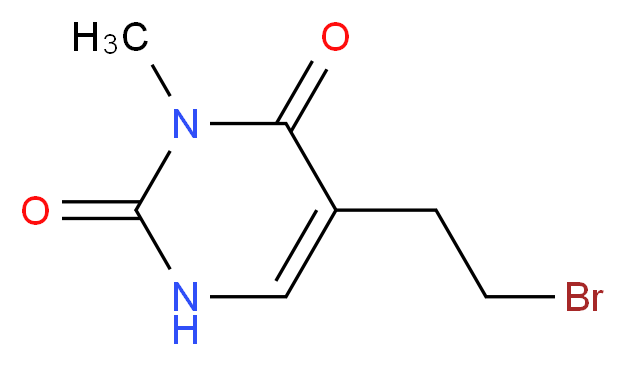 5-(2-bromoethyl)-3-methyl-2,4(1H,3H)-pyrimidinedione_Molecular_structure_CAS_1256643-05-6)