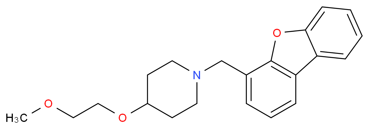 1-(dibenzo[b,d]furan-4-ylmethyl)-4-(2-methoxyethoxy)piperidine_Molecular_structure_CAS_)