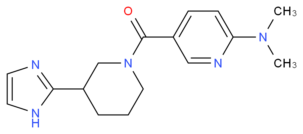 5-{[3-(1H-imidazol-2-yl)piperidin-1-yl]carbonyl}-N,N-dimethylpyridin-2-amine_Molecular_structure_CAS_)