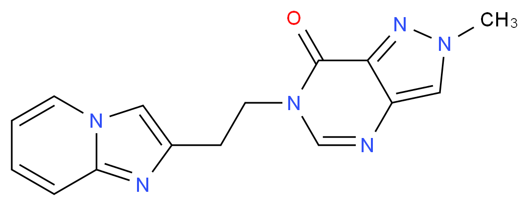 6-(2-imidazo[1,2-a]pyridin-2-ylethyl)-2-methyl-2,6-dihydro-7H-pyrazolo[4,3-d]pyrimidin-7-one_Molecular_structure_CAS_)
