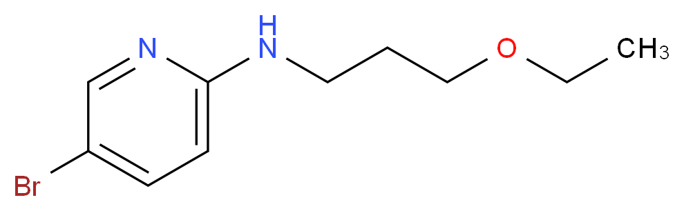 5-bromo-N-(3-ethoxypropyl)pyridin-2-amine_Molecular_structure_CAS_)