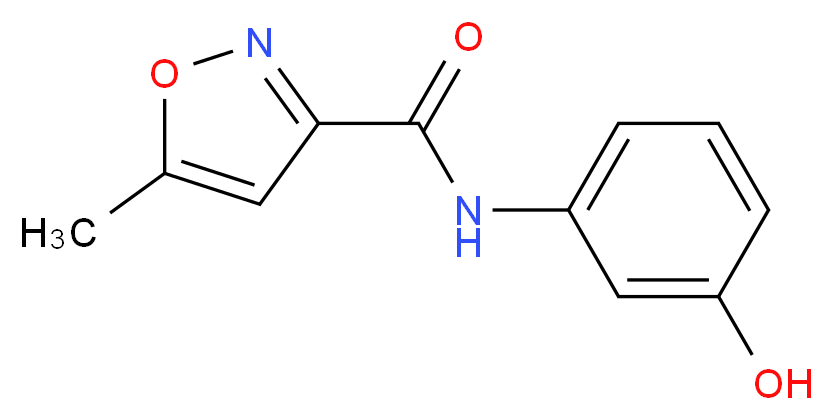 N-(3-hydroxyphenyl)-5-methyl-3-isoxazolecarboxamide_Molecular_structure_CAS_688051-07-2)