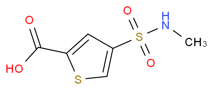 4-(methylsulfamoyl)thiophene-2-carboxylic acid_Molecular_structure_CAS_)