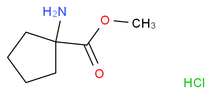 methyl 1-aminocyclopentanecarboxylate hydrochloride_Molecular_structure_CAS_60421-23-0)