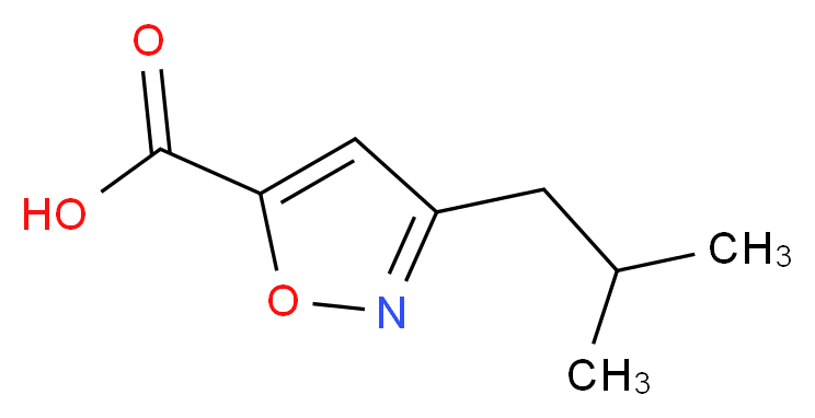 3-Isobutylisoxazole-5-carboxylic acid_Molecular_structure_CAS_910321-93-6)